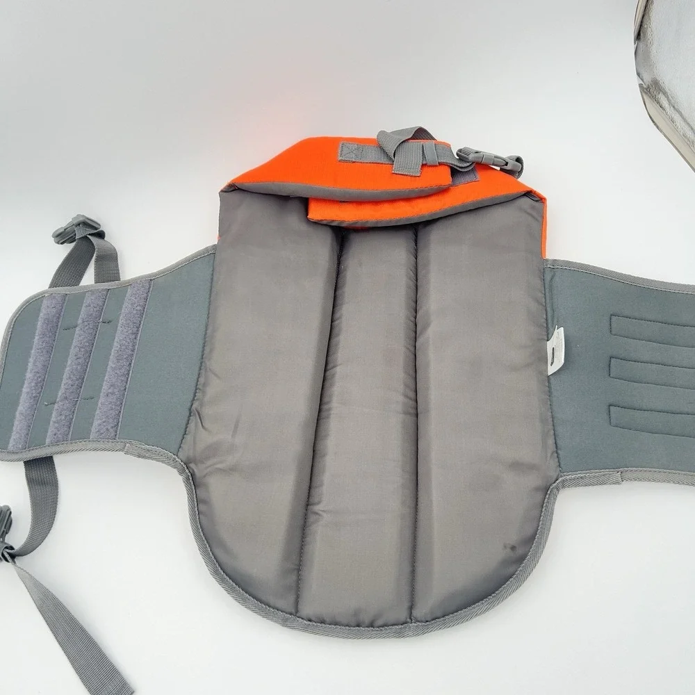 Frisco Dog Life Jacket Size Medium Orange Gray 30-55lbs Girth 21